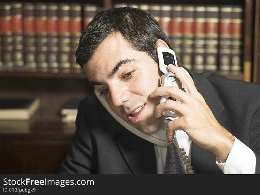 Businessman On Phone - Horizontal