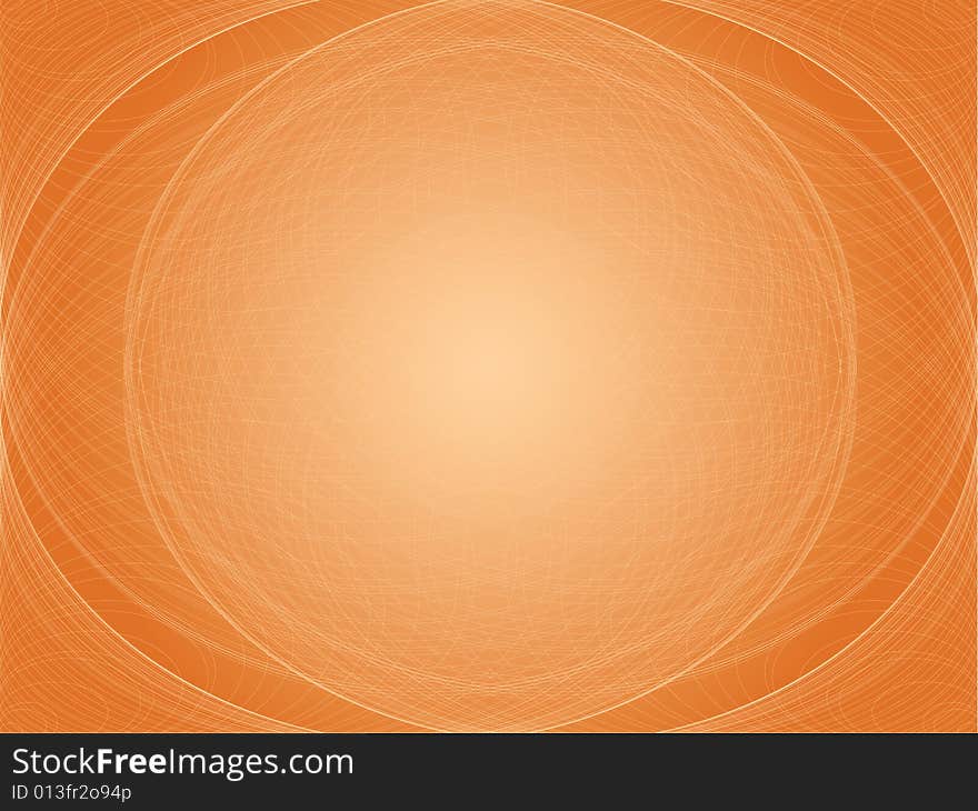 A vector illustration of an orange orb