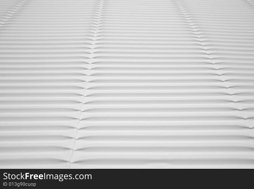 White Corrugated Cardboard Detail Macro.