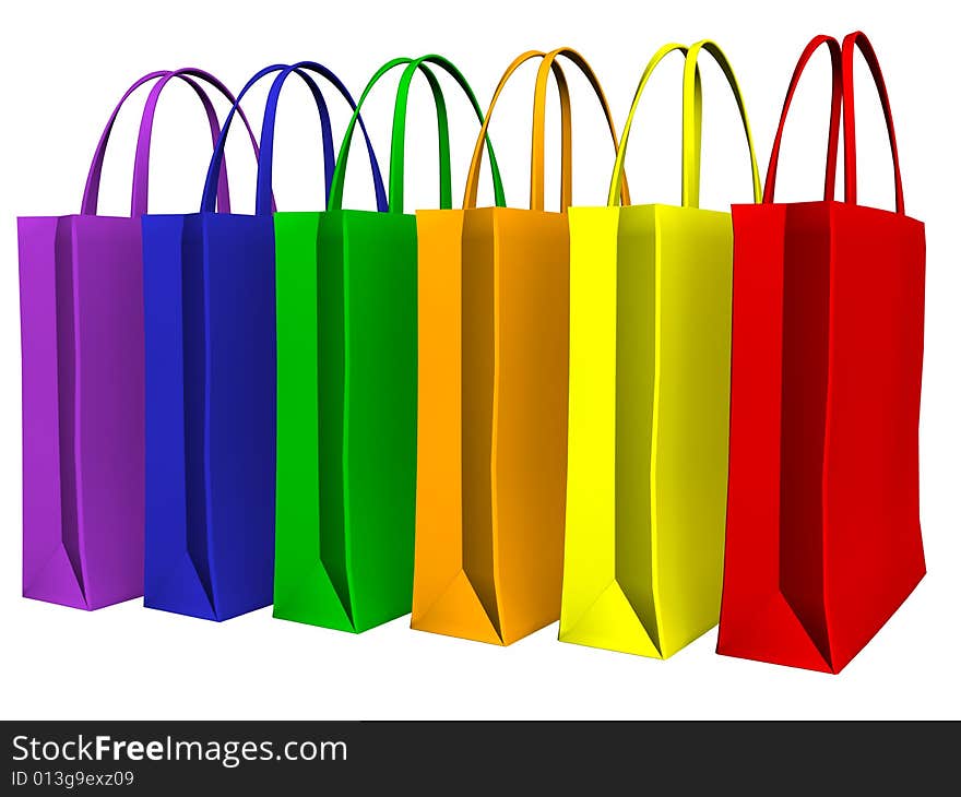 Colors shopping bags