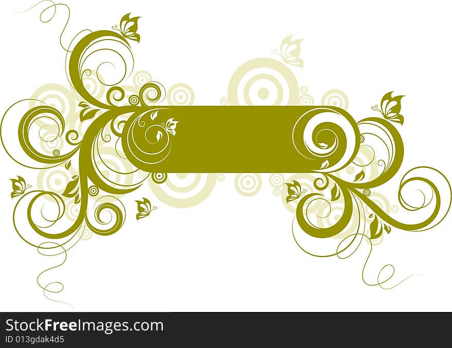 Abstract floral background. A vector format is added. Suits well for a postcard or background. Abstract floral background. A vector format is added. Suits well for a postcard or background