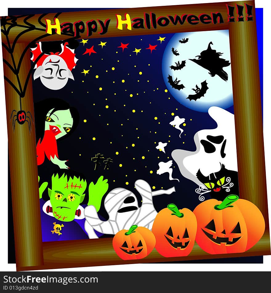 Halloween background Vector