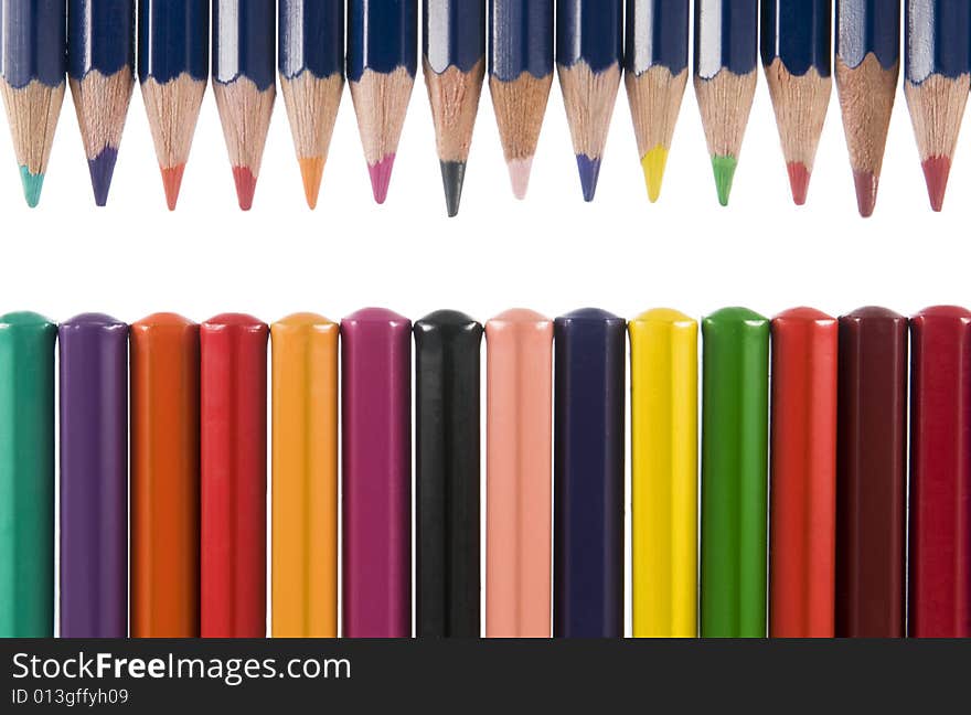 Row Of Colour Pencils