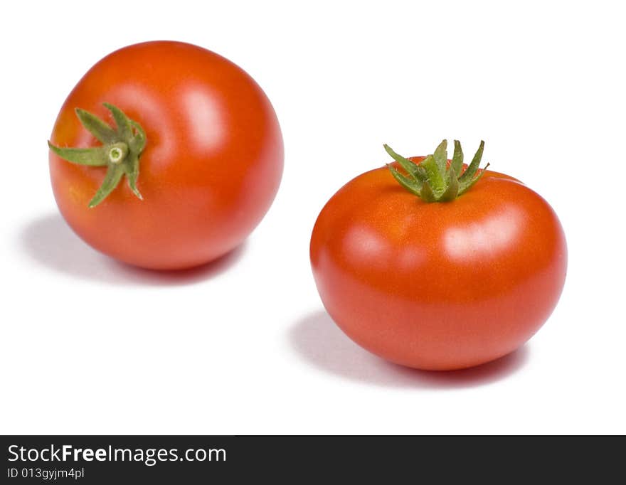 Tomato On White Background