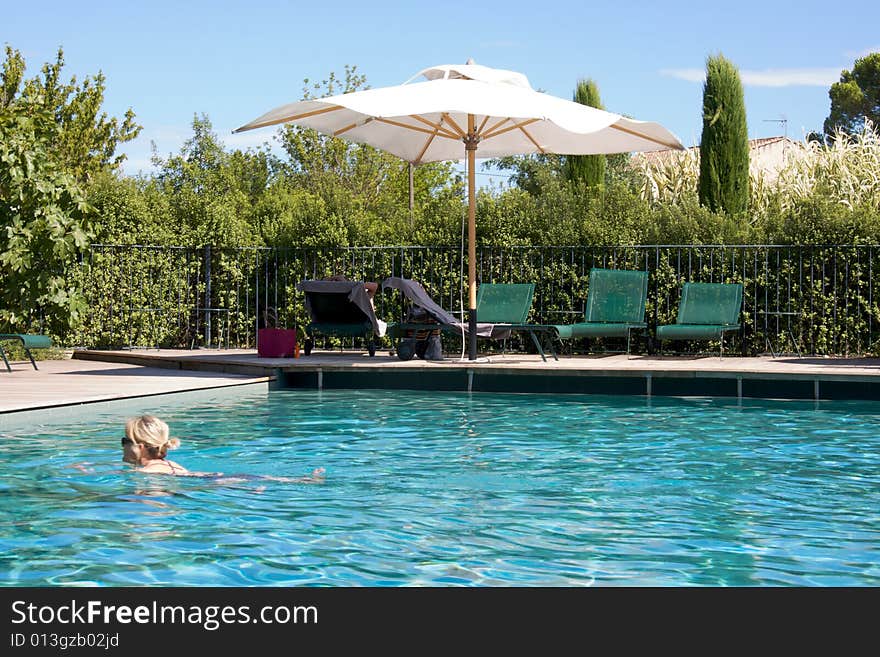 Swimming Pool complex in St Remy de Provence, France