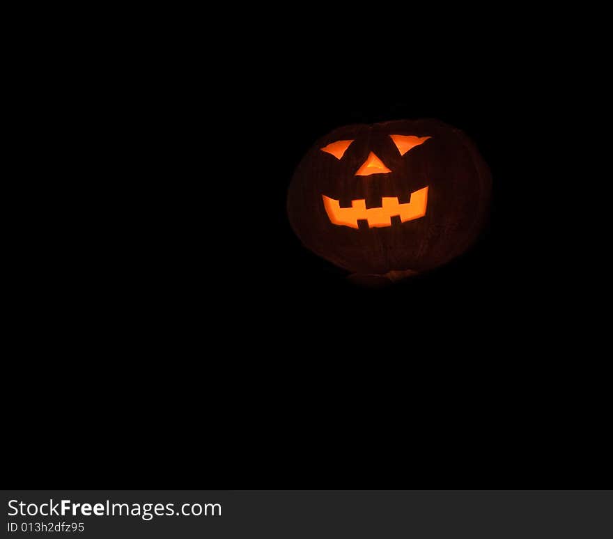 Jack-o-lantern on a black background. Jack-o-lantern on a black background