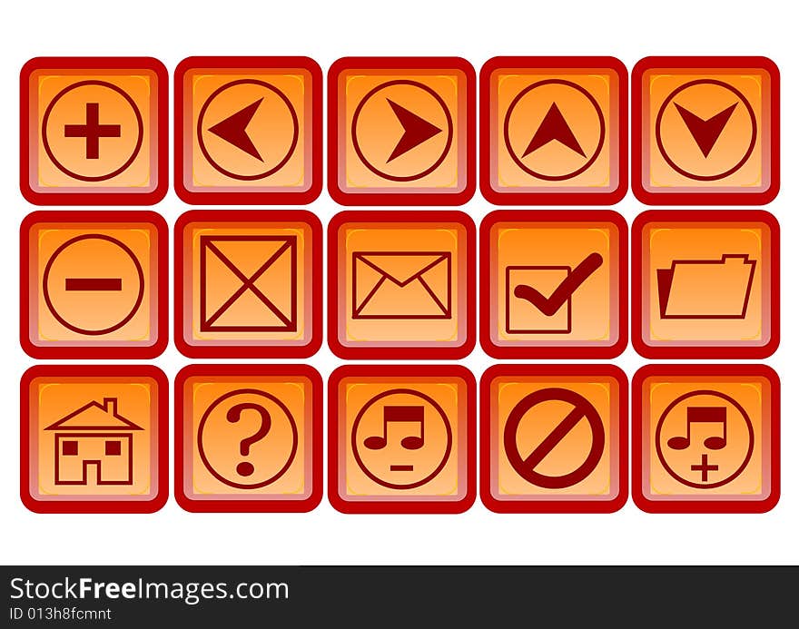 Web icons and buttons