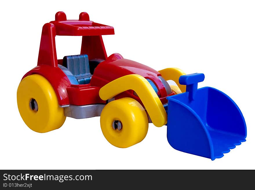 Plastic toys isolated on a white background. Plastic toys isolated on a white background