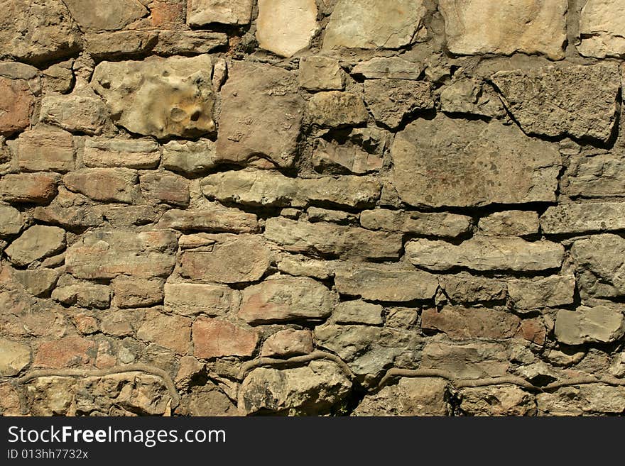 Background of a masonry wall. Background of a masonry wall