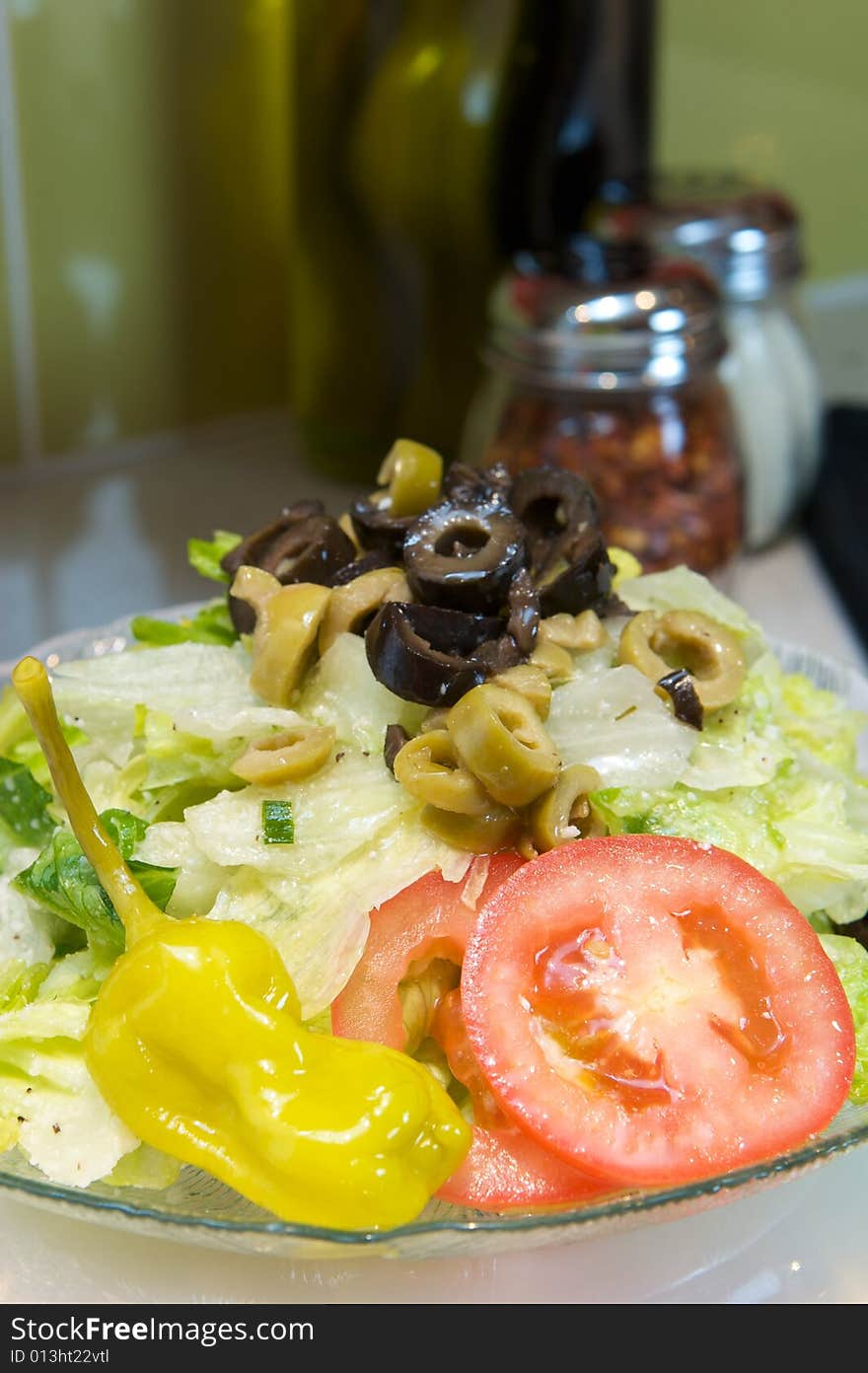 An image of a fresh Greek salad