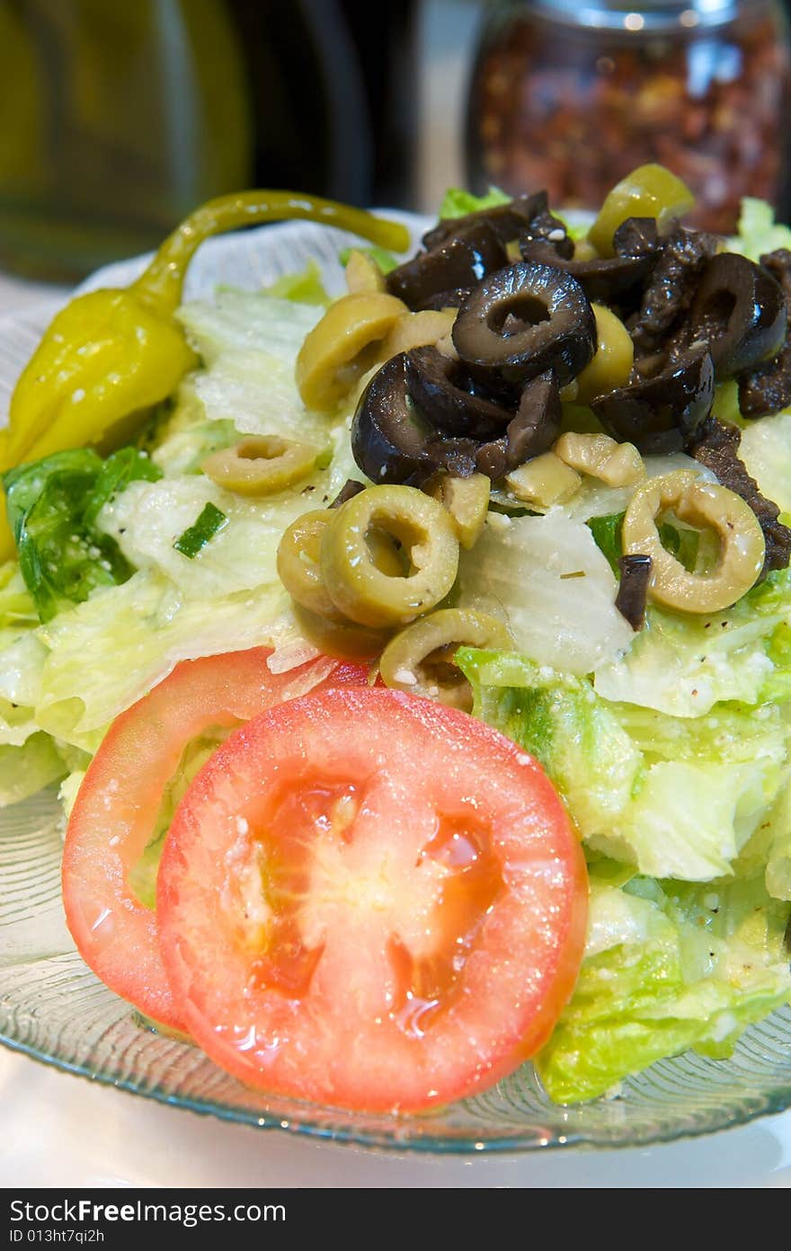 An image of a fresh Greek salad