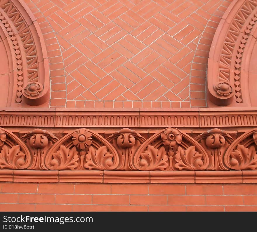 Detail of Facade on Elegant Brooklyn Brownstone. Detail of Facade on Elegant Brooklyn Brownstone