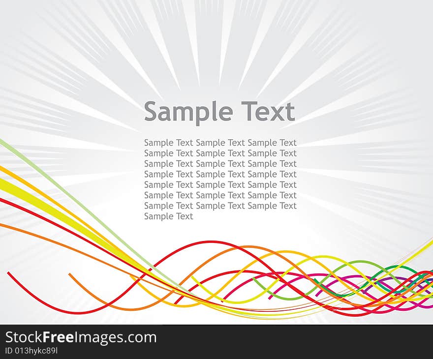 Line sample text vector illustration isolated on white