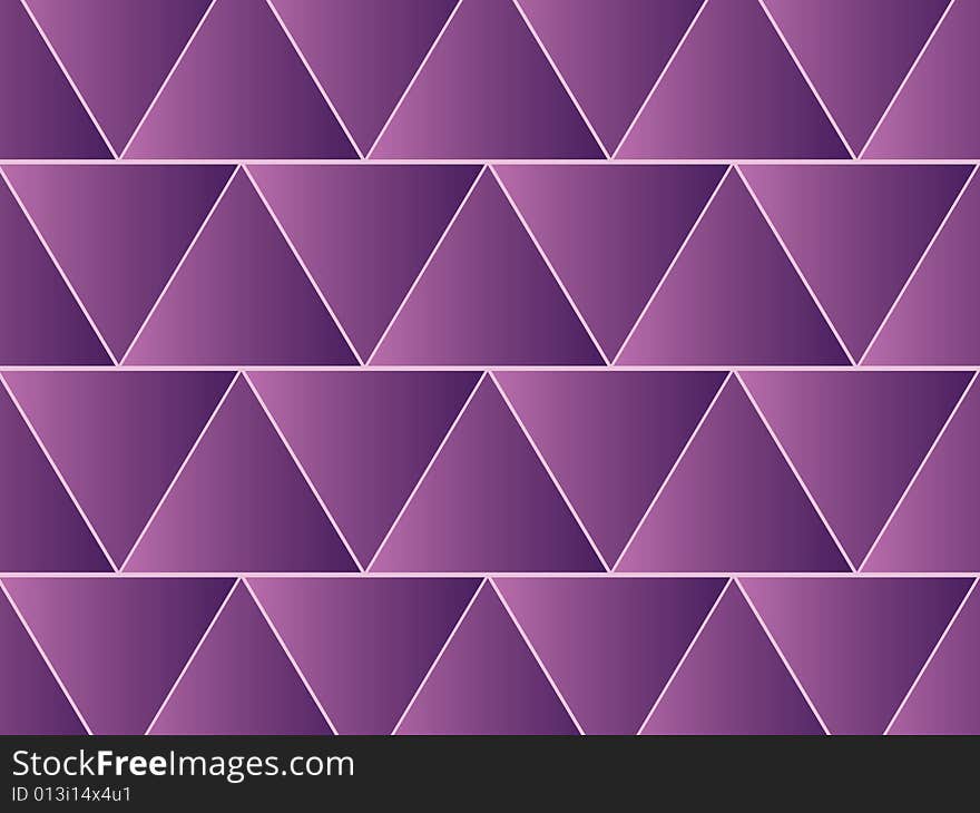 A vector illustration of a purple triangle pattern. A vector illustration of a purple triangle pattern