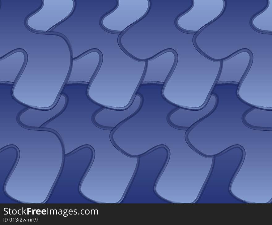 A vector illustration of a blue puzzle pieces pattern