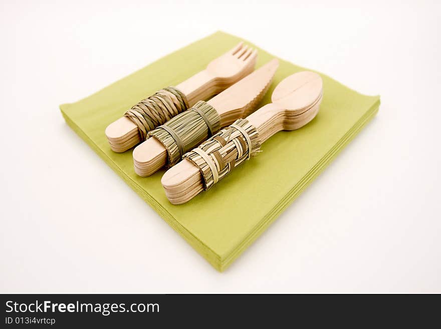 Cutlery on a napkins