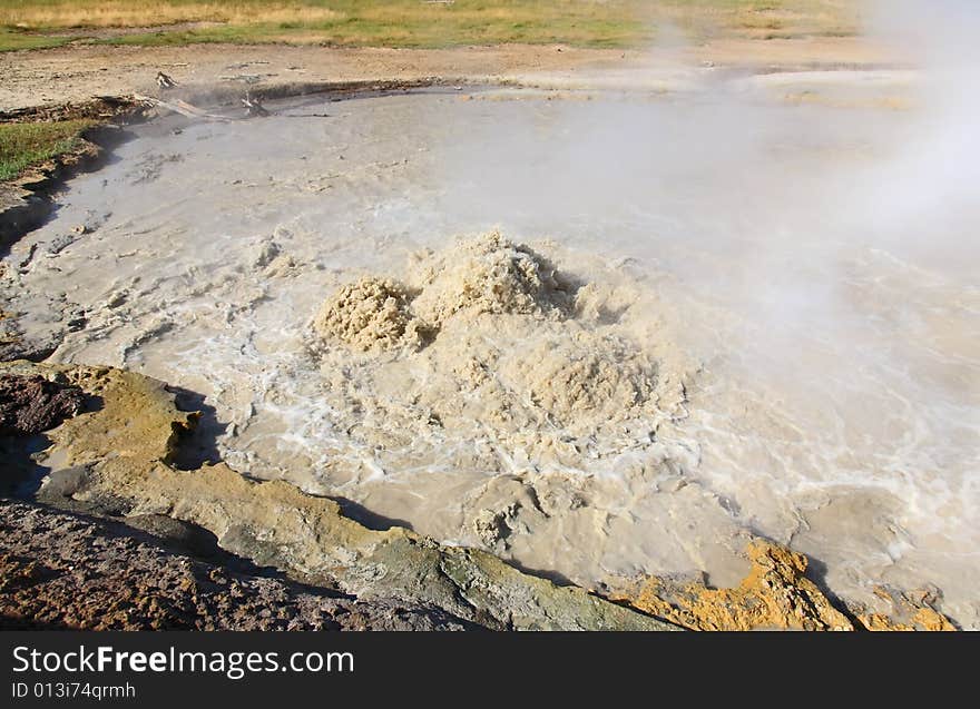 Mud Volcano area in Yellowstone