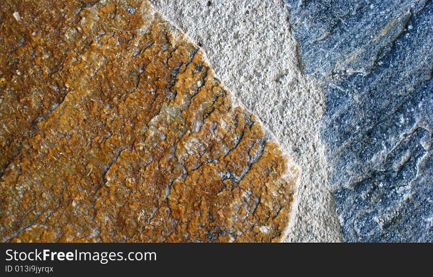 Detail of stones set in mortar. Detail of stones set in mortar