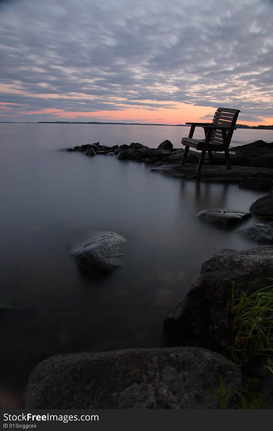 Sunset By The Lake