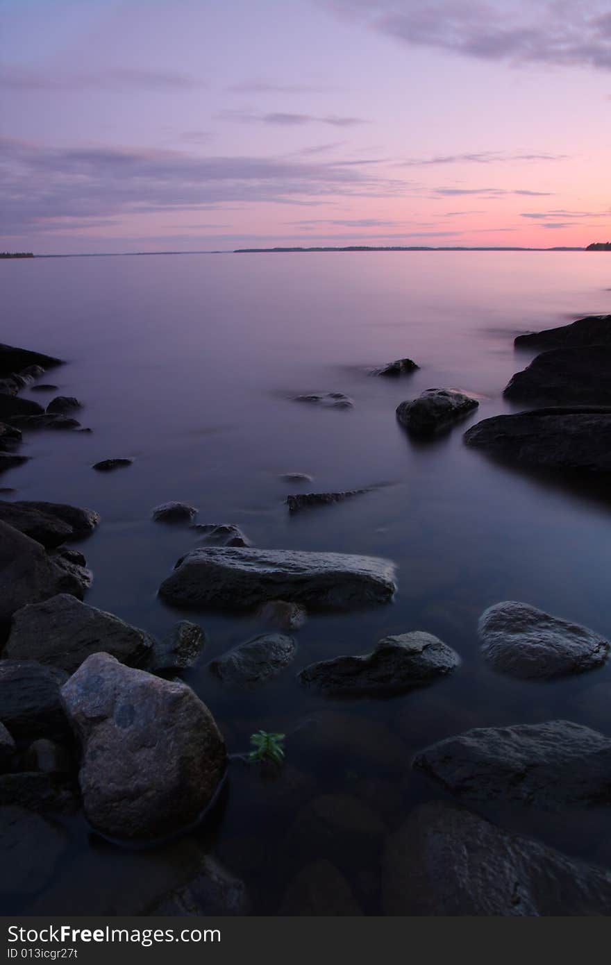 Sunset By The Lake