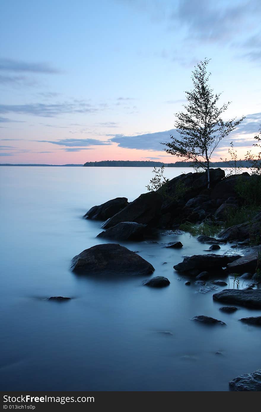 Sunset By The Lake