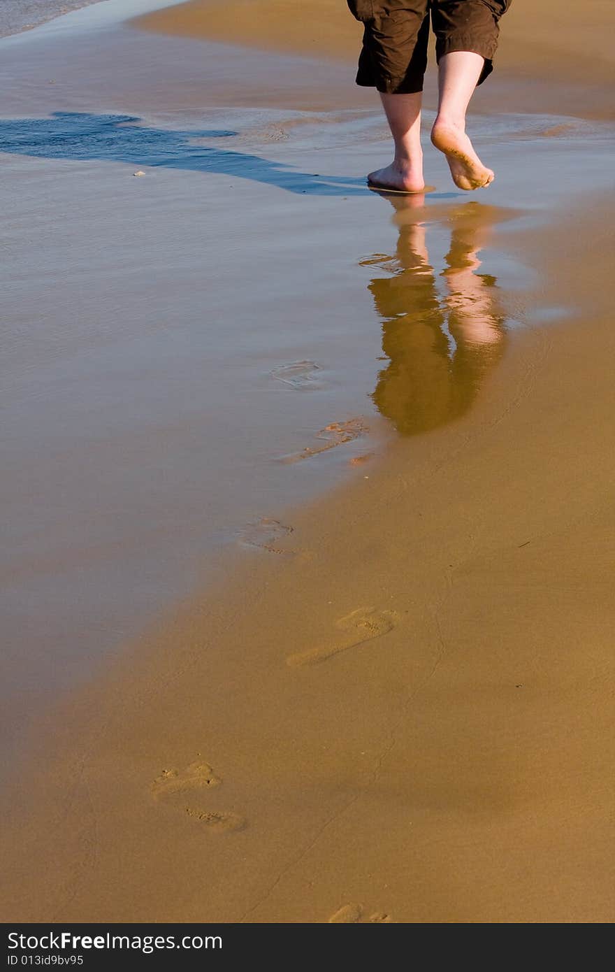 Walking the shoreline