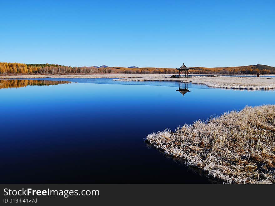 The color is beauteful,the name is seven start lake. The color is beauteful,the name is seven start lake