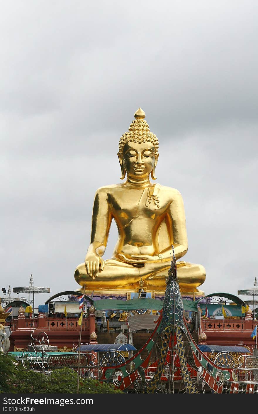 A big Buddha at north Thailand near Laos and Burma. A big Buddha at north Thailand near Laos and Burma