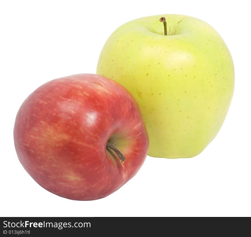 Red and yellow apples