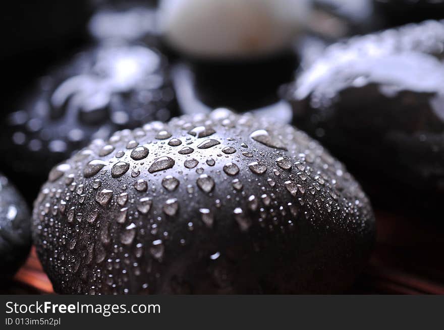 Close up of wet river rocks. Close up of wet river rocks