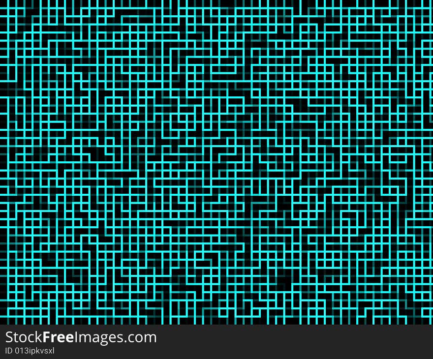 A digital background in black and blue. A digital background in black and blue