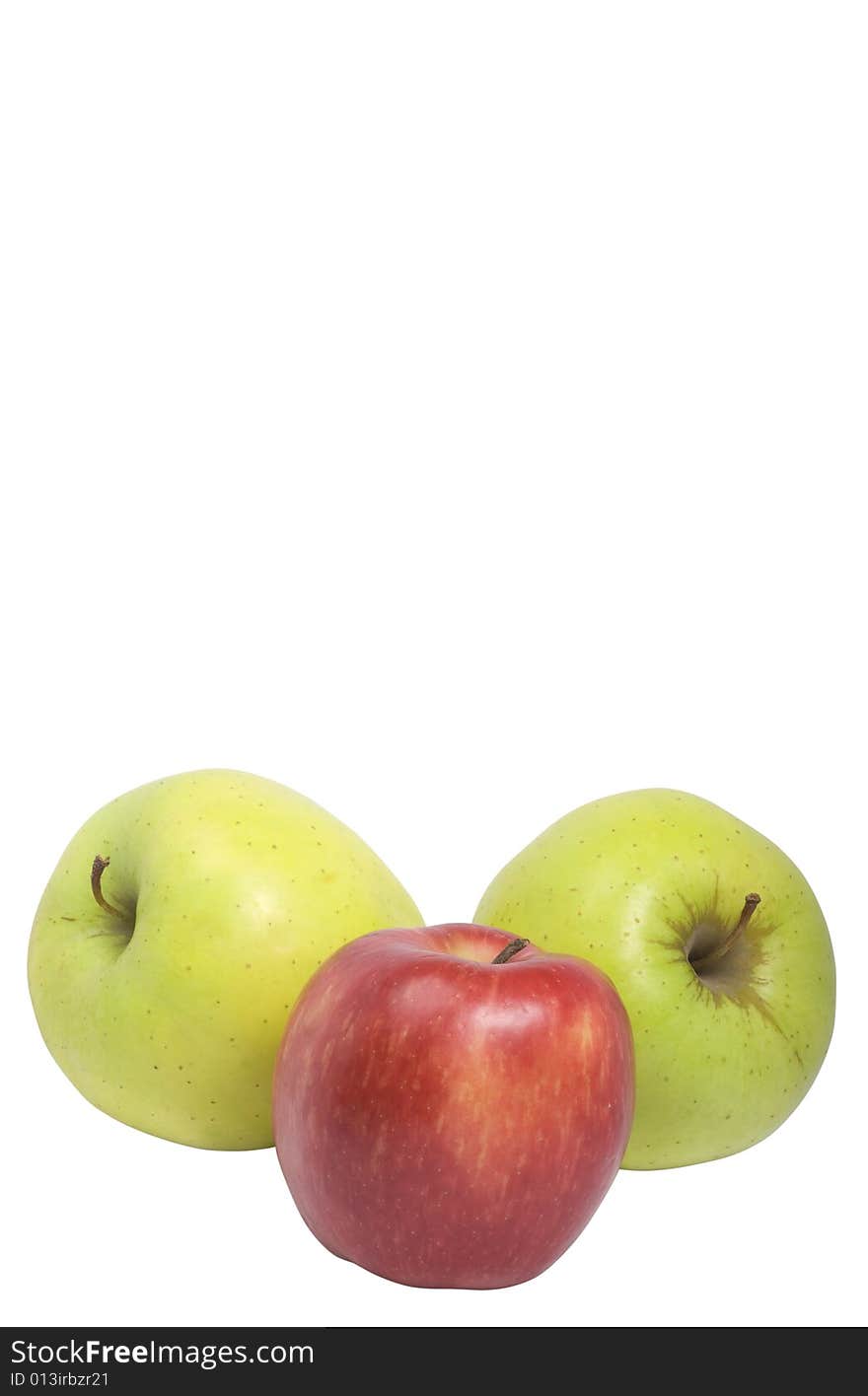 Mixed apples with copy-paste space