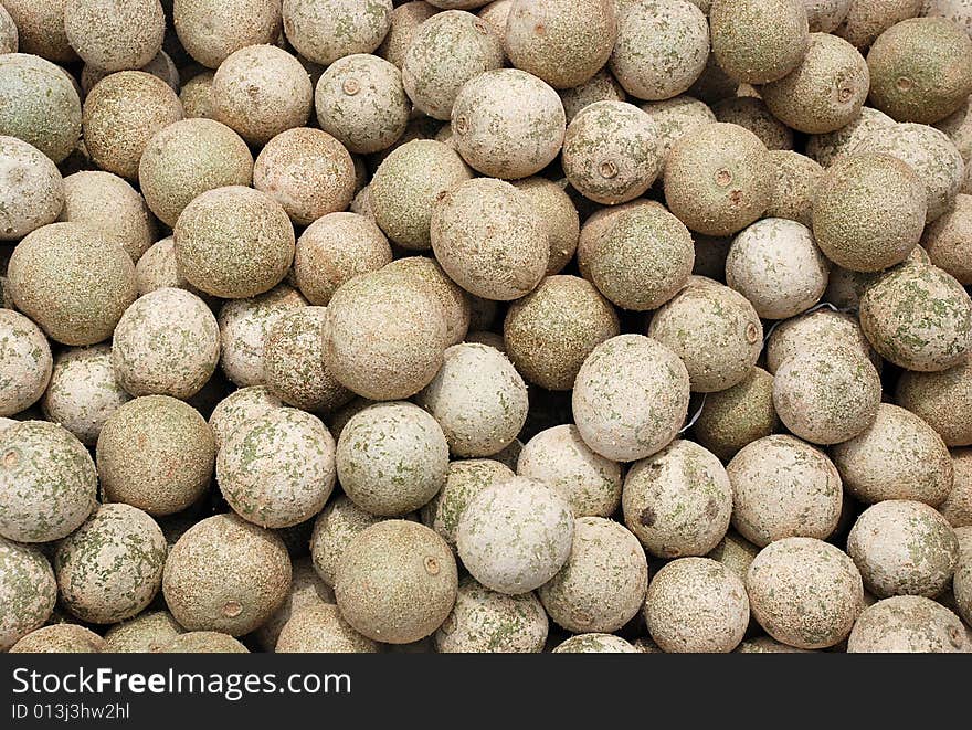 Fruits background in a market place