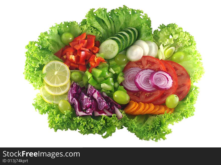 Photo of different vegetables on white background. Photo of different vegetables on white background