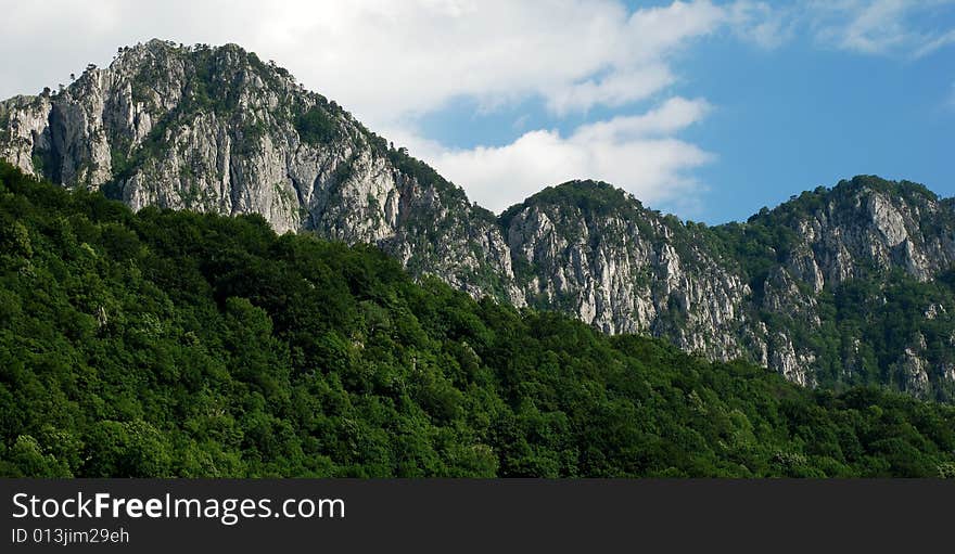 Mountain ridge in western carpathians