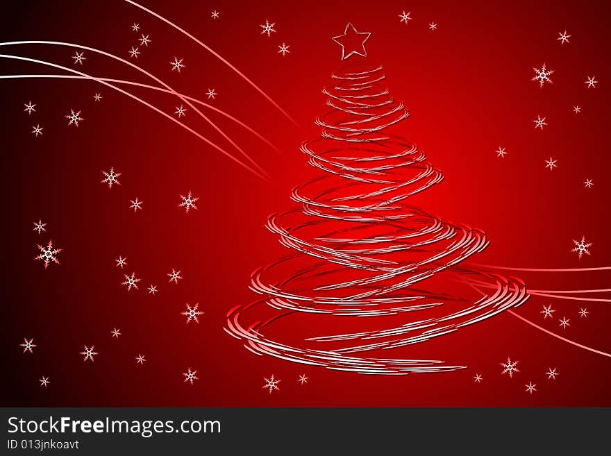 Vector illustration of Christmas Tree