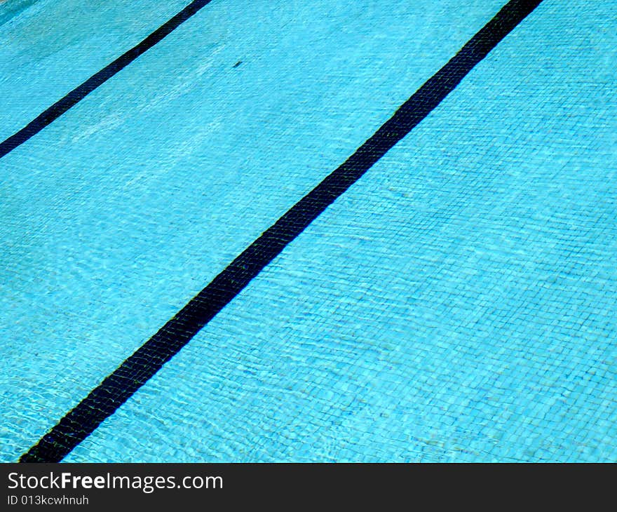 A good shot of a glimpse of a pool water