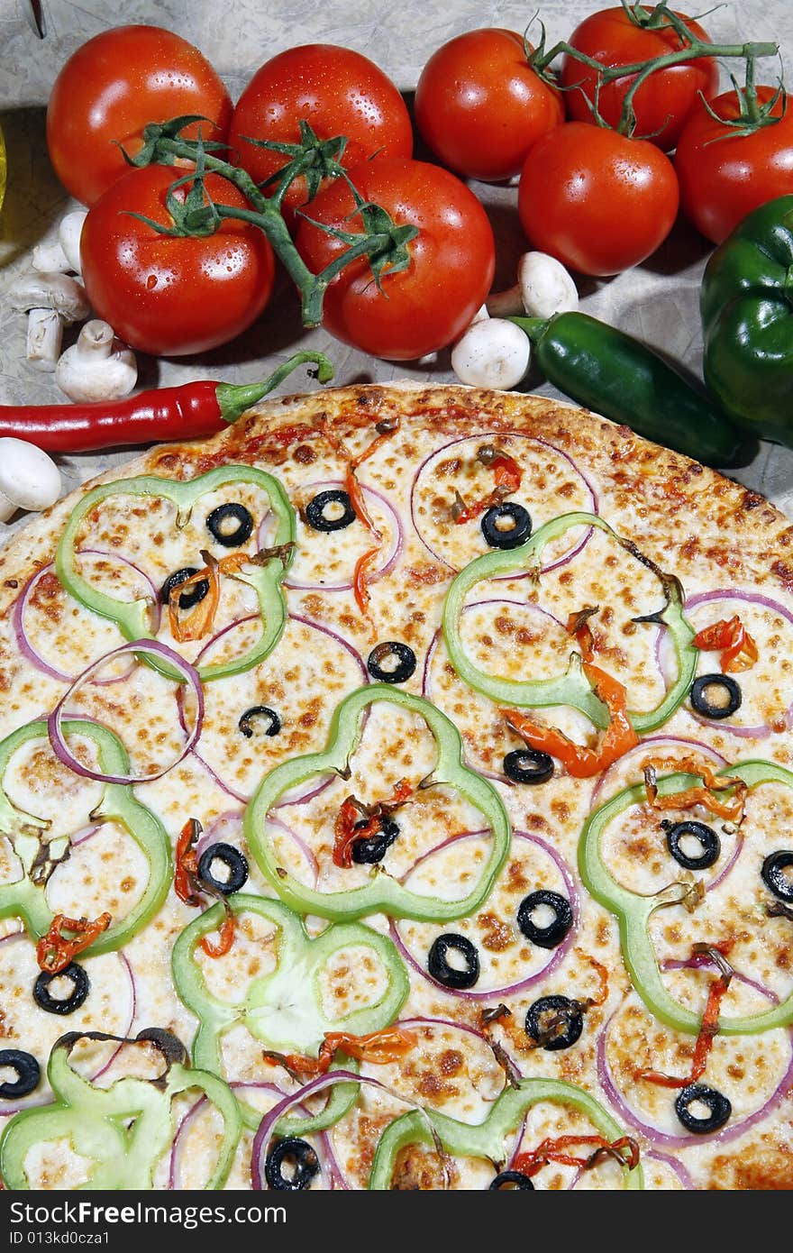 Vegetarian pizza