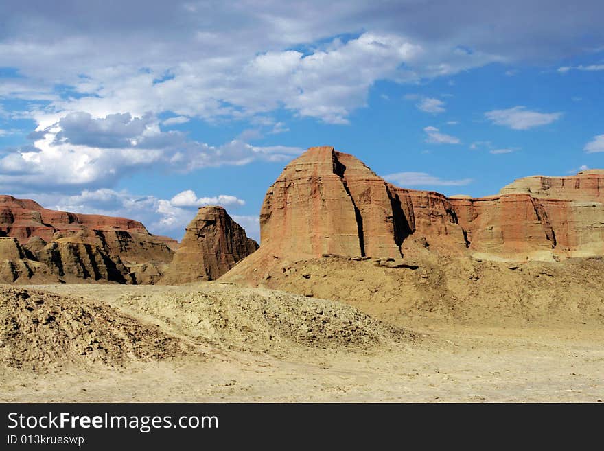 Located at the northwest of Sinkiang  China, Ghost Castle is also known as Wind City, because of its landscape shaped by wind erosion. Located at the northwest of Sinkiang  China, Ghost Castle is also known as Wind City, because of its landscape shaped by wind erosion.