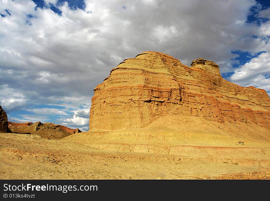 Located at the northwest of Sinkiang  China, Ghost Castle is also known as Wind City, because of its landscape shaped by wind erosion. Located at the northwest of Sinkiang  China, Ghost Castle is also known as Wind City, because of its landscape shaped by wind erosion.