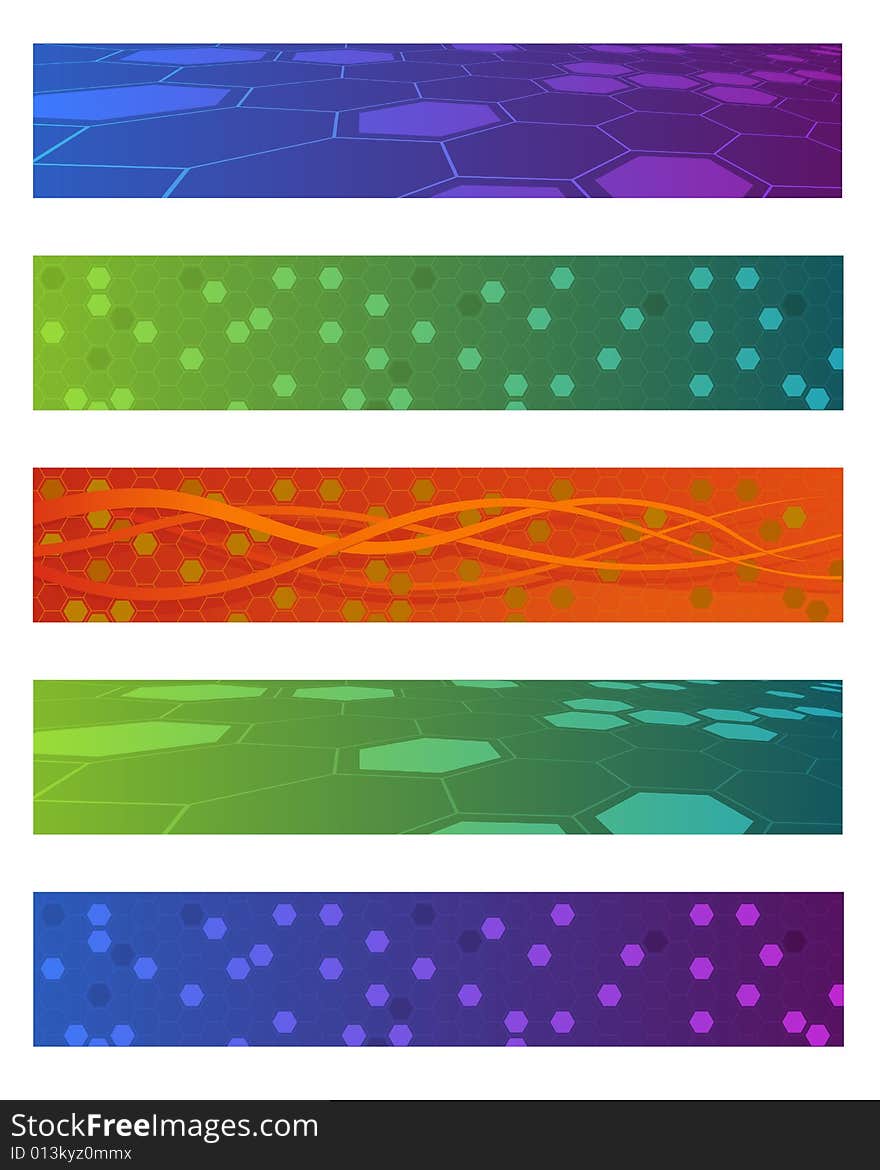 Set Of Vector Abstract Banners