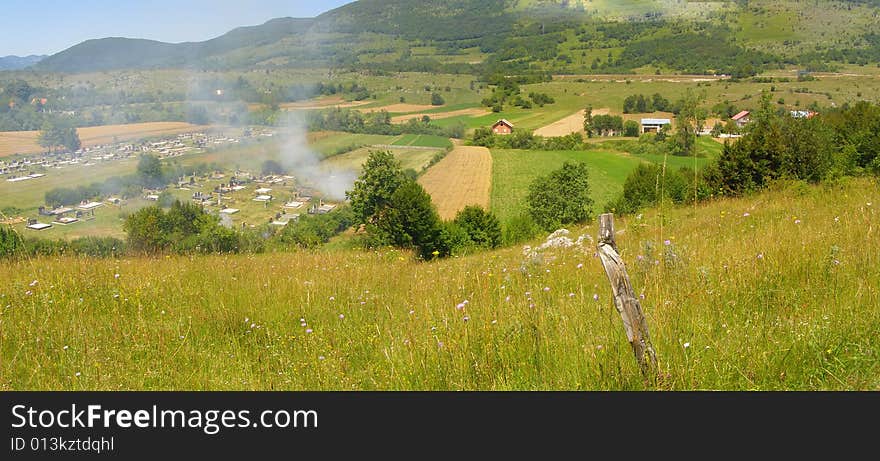 Rural Countryside Panorama