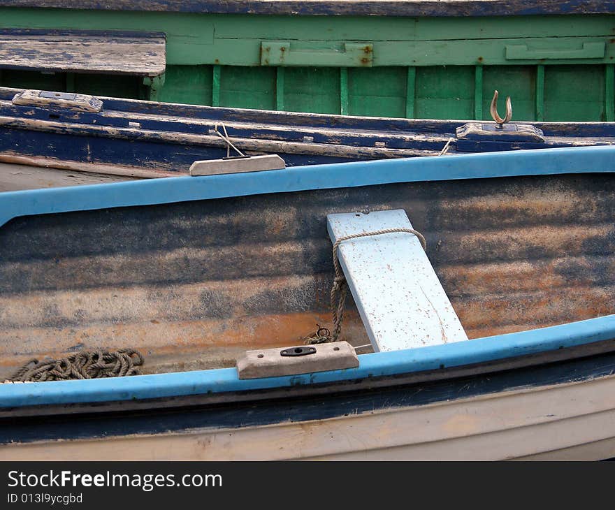 Old wooden boats interesting color. Old wooden boats interesting color