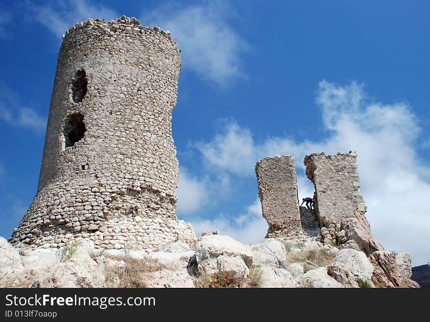 Ruins of medieval fortress