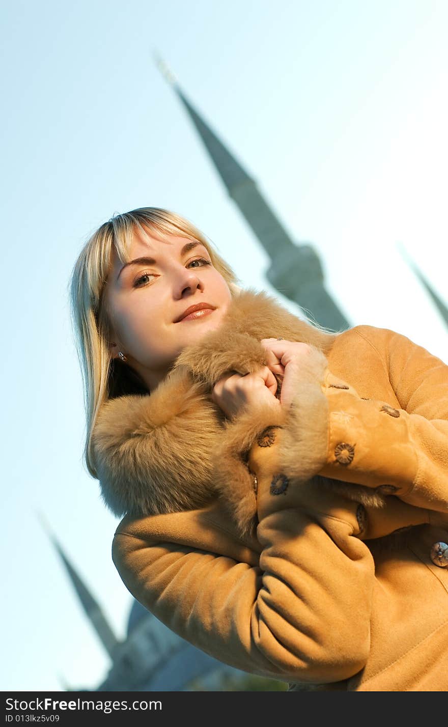 Girl Wearing Winter Coat