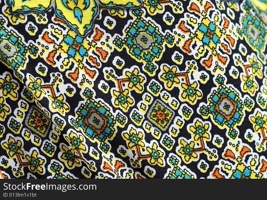 Colorful background silk curtain pattern