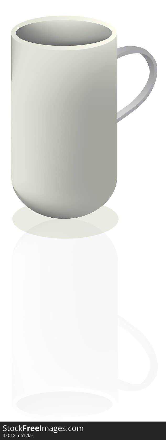 A vector illustration of coffee mug