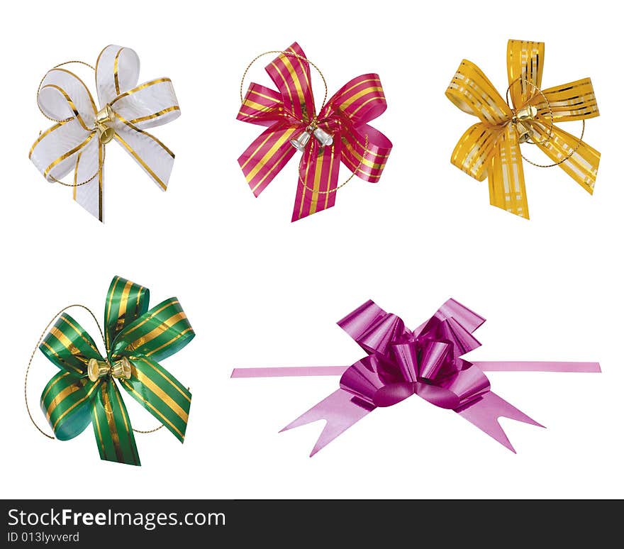 Gift Bow isolated on white background. Gift Bow isolated on white background