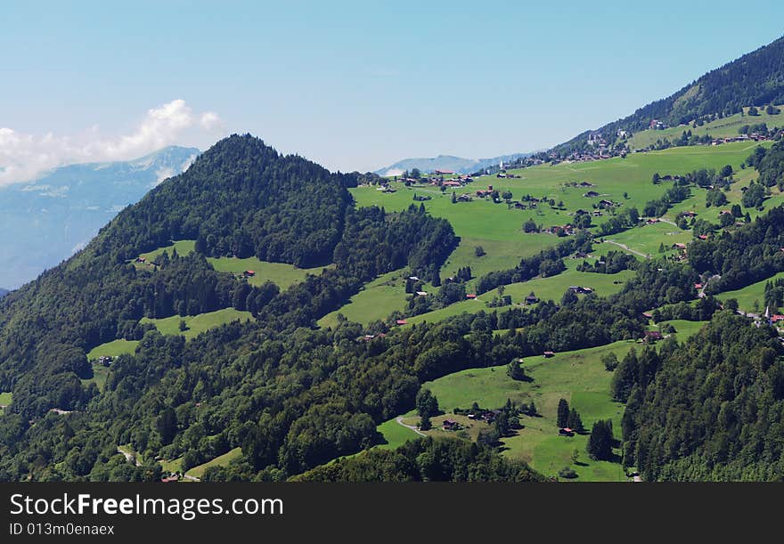 Swiss mountain landscape