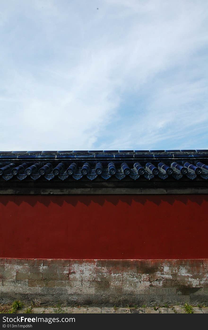 The wall in the Forbidden City in Beijing, China. The wall in the Forbidden City in Beijing, China.